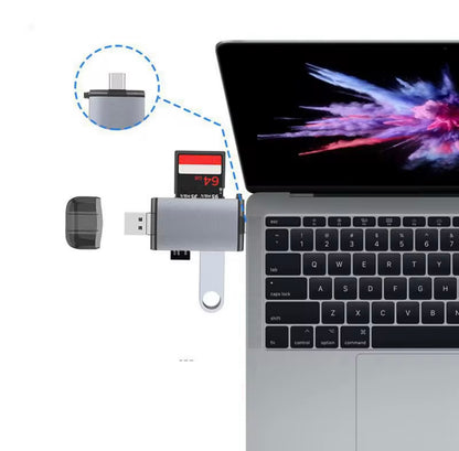 5-in-1 USB 3.0 & USB-C Kortlæser